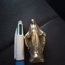 Brass holy Mary small statue Image 4