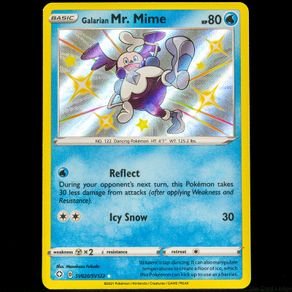Galarian Mr. Mime SV020/SV122 Baby Shiny Vault Holo Rare Shining Fates Sword Shield Pokemon Card