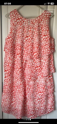 dress Jensen brand size 12 coral & white dress size 12