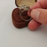 Vintage 18ct White Gold Tiered Cluster Cocktail Ring | 6.85g | Fully Hallmarked - Size M Image 4
