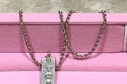 Sterling Silver Rope Chain with Hallmark ingot