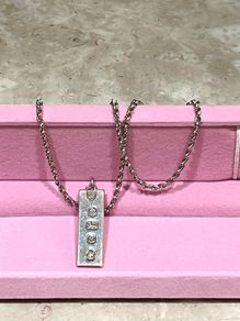 Sterling Silver Rope Chain with Hallmark ingot