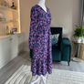Ladies Long-sleeved Purple & Pink Floral Dress from Vila Size: UK 12 / EU 40 Image 10