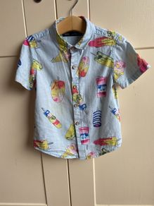 Next ice lolly short sleeve shirt 18-24 months