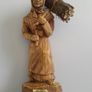 FIGURE - Vintage - Carved Oak Image 3