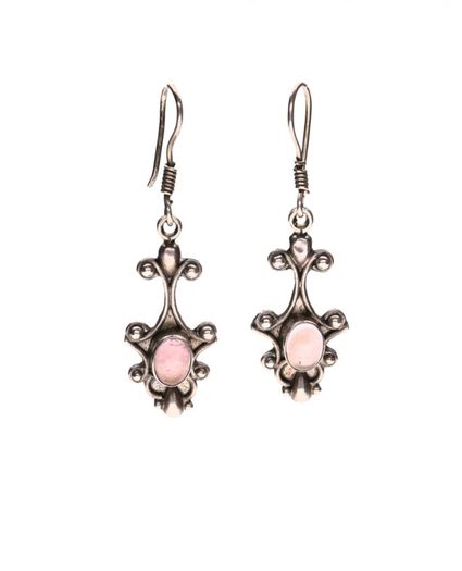 925 Vintage sterling silver quartz drop earrings