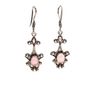925 Vintage sterling silver quartz drop earrings Image 5