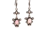 925 Vintage sterling silver quartz drop earrings