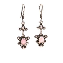 925 Vintage sterling silver quartz drop earrings