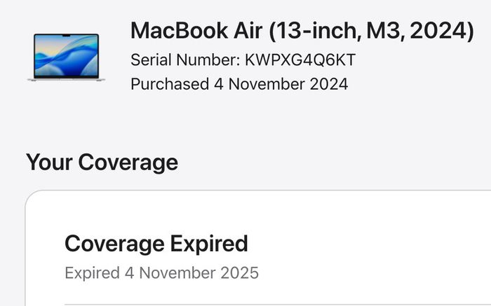 Macbook Air M3 13" 8GB 256 SSD