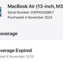Macbook Air M3 13" 8GB 256 SSD Image 2