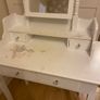 Dressing table with mirror and stool Image 3
