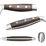 8pcs/Set Kitchen Cutting Tool Block Set With Sharpener 1.4116 Stainless Steel Blade Wood Handle And Kitchen Scissors Image 2