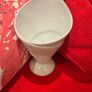 Pair of White Porcelain French fries Serving  Cones Image 2