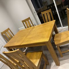 140cm-180cm Oak Extendable Dining Table