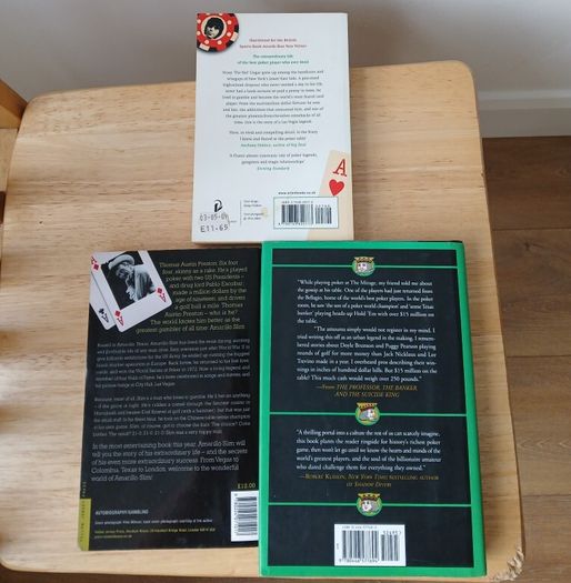 3 Poker Books Bundle - Ungar, Amarillo Slim, Professor Banker Suicide King