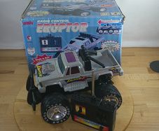 Vintage Artin Eruptor RC Monster Truck 1:14 Scale Boxed Spare Or Repair 90s