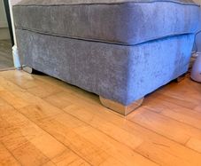 Grey couch footstool / pouffe