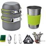 Camping Cookware Set, Camping Pot with Stove Picnic Hiking Utensil Gear Picnic Cookware Cooking Tool Set Image 8