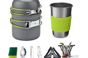 Camping Cookware Set Portable Hiking Cooking Kit