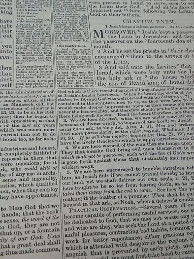 19th Century Family Bible (13x11 inches)