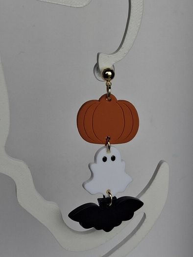 Spooky Trio Halloween Clay Earrings
