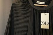 ZARA Pleated Billowy Blouse XXL New