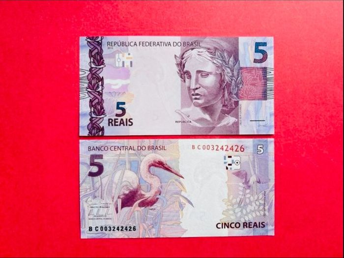 Brazil. 5 Reals  2010  Pick 253a. . ( Uncirculated )