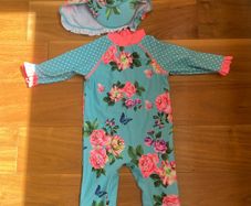 Mini club full body swimsuits with cap (12-18m)