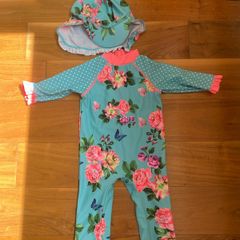 Mini club full body swimsuits with cap (12-18m)