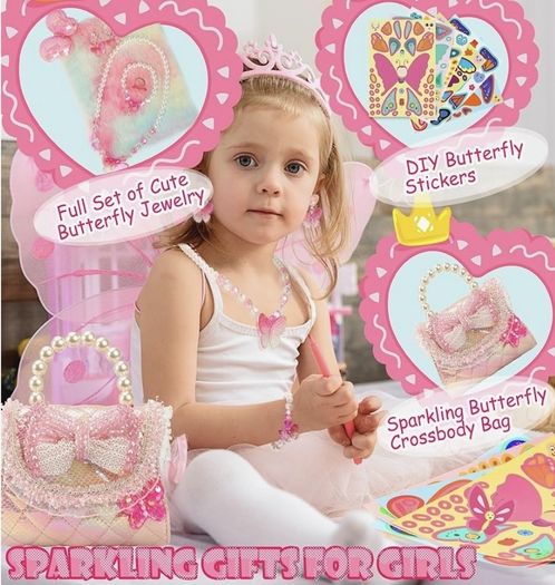 Butterfly handbag for little girls