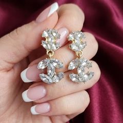 Diamante Drop Earrings