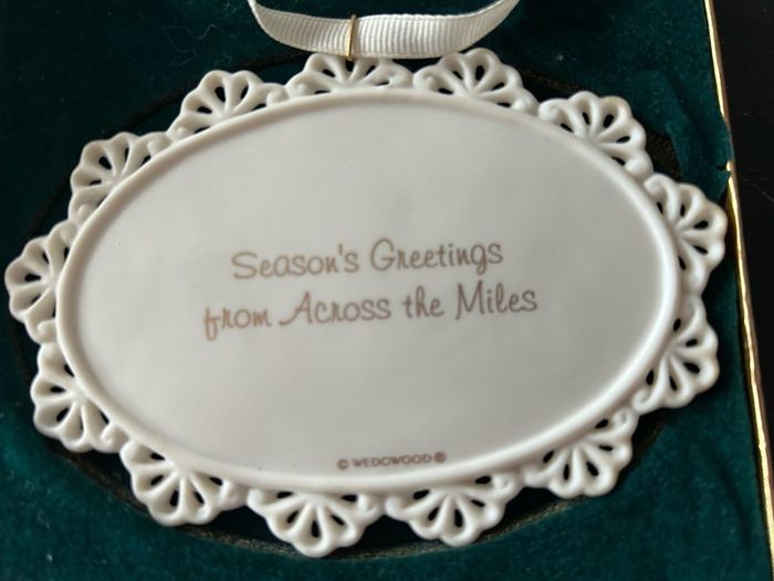 Wedgewood Across The Miles Christmas Decoration