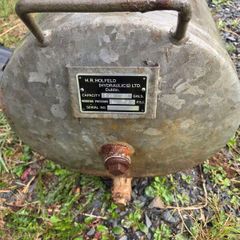 water pump and pressure tank for a well.