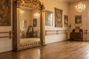 Massive old Lions head mirror