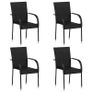 4 Stackable Outdoor Chairs Image 2