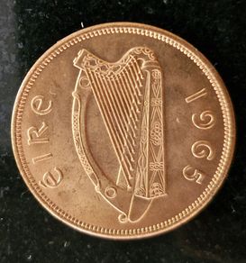 Ireland 1965 Excellent Penny coin