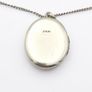 Vintage 925 Sterlinh Silver Photo Locket Necklace, Birmingham 1976 Image 4