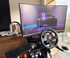 Logitech g923 with pedals and shifter/extras