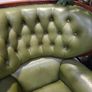 Leather Green Library Armchair Image 2