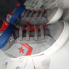 Leather Hi Top Converse (size 2 /eur34)