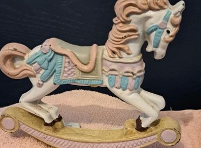 Vintage Die-cast rocking horse door stop