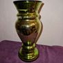 Vintage green glass vase Image 5