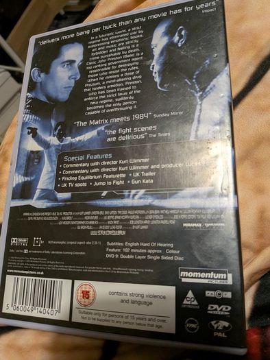 Equlibrium dvd