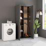 Storage Cabinet Grey 80x35.5x180 cm Chipboard Image 7