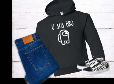 You sus bro Among Us Hoodie Adult Youth Kids Gaming hoodie Among us Thats sus hoodie Among Us Hoodie