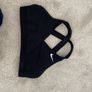 Nike Maternity Bundle, 2 x Over Bump Leggings and Nursing Sports Bra (Black, Size M/L) plus OTB grey joggers Image 3