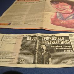 Bruce Springsteen Concert Ticket From Spanish Concert In 2012