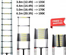 Telescopic Aluminium Ladder Portable Foldable