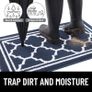 MULTIPLE SIZES/COLOURS AVAILABLE Washable Door Mats Indoor, Dirt Trapper Mat Absorbent Non-Slip Low Profile Doormat for Entrance Inside Kitchen Front Back Door Pets and Dogs 50 x 80 cm Image 8